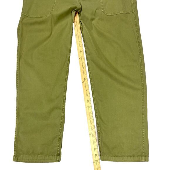 Pendleton Pants Womens Size 16 Petite Green High Waisted Straight Leg Utility - Picture 13 of 15